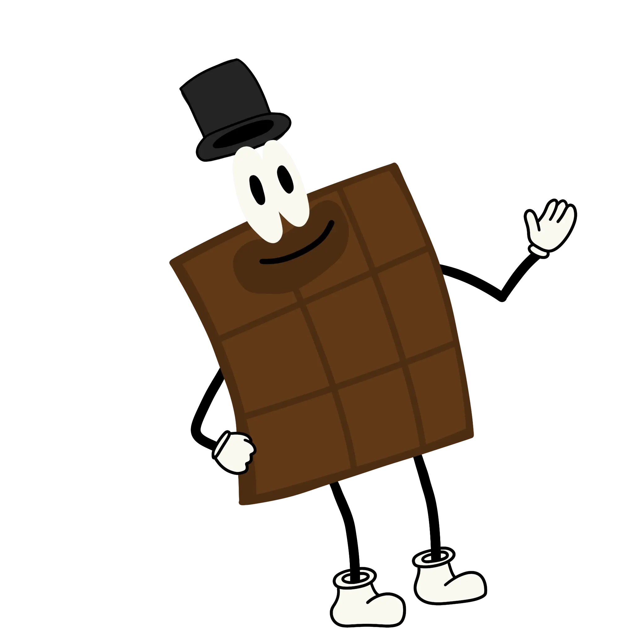 Personaje de Chocolates Loompa saludando.