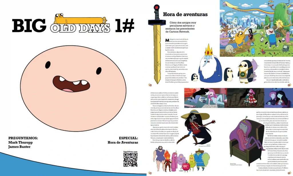 Páginas de la revista Big Old Days
